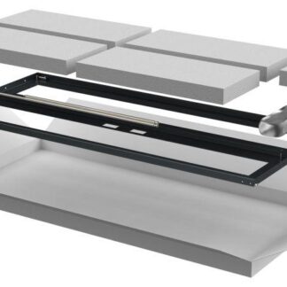 Дверь двустворчатая для шкафа LINEA N 24U 600мм перфорир. черн. ITK LN05-24U6X-D2P