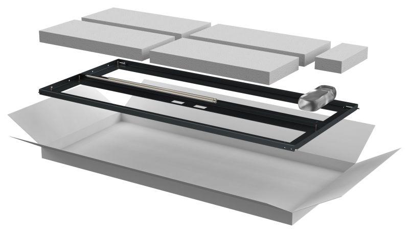 Дверь двустворчатая для шкафа LINEA N 24U 600мм перфорир. черн. ITK LN05-24U6X-D2P