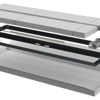 Дверь двустворчатая для шкафа LINEA N 28U 600мм перфорир. черн. ITK LN05-28U6X-D2P