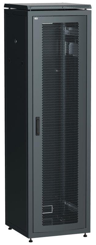 Шкаф сетевой LINEA N 19дюйм 42U 600х800мм перфорир. передн. дверь черн. ITK LN05-42U68-P