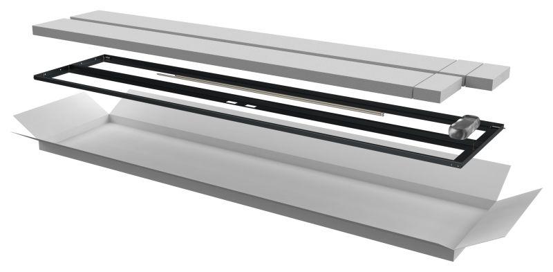 Дверь двустворчатая для шкафа LINEA N 47U 600мм перфорир. черн. ITK LN05-47U6X-D2P