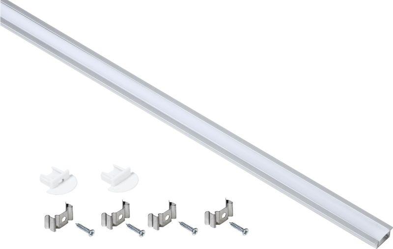 Профиль встраиваемый трапециевидный для светодиод. ленты 2207 L2000 компл. аксессуаров опал алюм. IEK LSADD2207-SET1-...