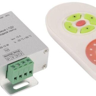 Контроллер с ПДУ радио MONO 1 канал 12В 10А 120Вт бел. IEK LSC1-MONO-120-RF-20-12-W