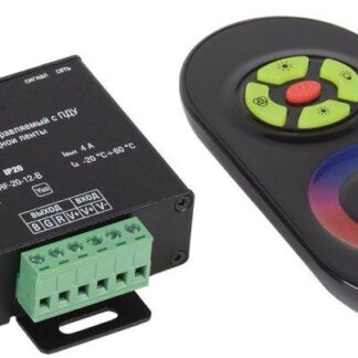 Контроллер с ПДУ радио RGB 3 канала 12В 4А 144Вт черн. IEK LSC1-RGB-144-RF-20-12-B