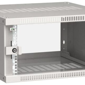 Шкаф LINEA WE 6U 600x600мм дверь стекло сер. ITK LWE3-06U66-GF