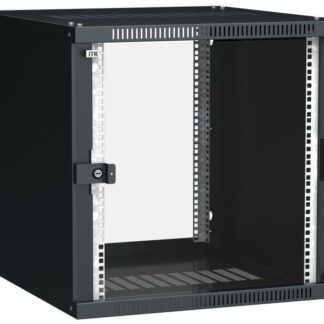 Шкаф LINEA WE 9U 600x600мм дверь стекло черн. ITK LWE5-09U66-GF