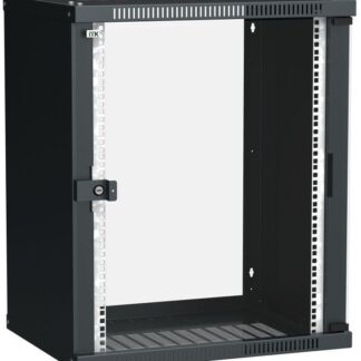 Шкаф LINEA WE 15U 600x450мм дверь стекло черн. ITK LWE5-15U64-GF