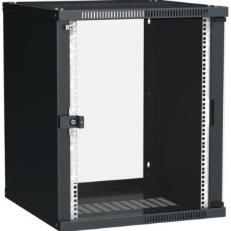 Шкаф LINEA WE 15U 600x600мм дверь стекло черн. ITK LWE5-15U66-GF