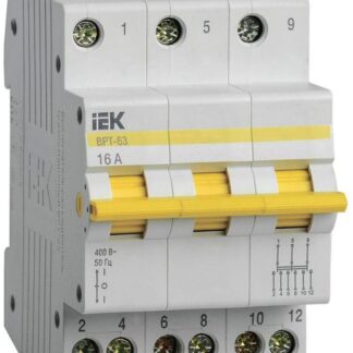 Выключатель-разъединитель трехпозиционный 3п ВРТ-63 16А KARAT IEK MPR10-3-016