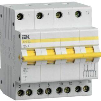Выключатель-разъединитель трехпозиционный 4п ВРТ-63 25А KARAT IEK MPR10-4-025