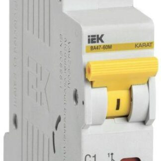 Выключатель автоматический модульный 1п C 2А 6кА ВА47-60M KARAT IEK MVA31-1-002-C