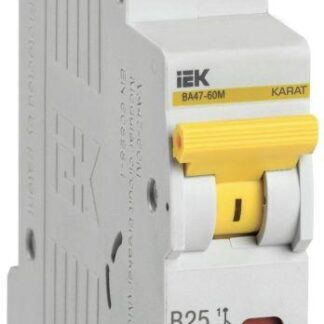 Выключатель автоматический модульный 1п B 25А 6кА ВА47-60M KARAT IEK MVA31-1-025-B