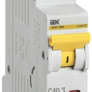 Выключатель автоматический модульный 1п C 40А 6кА ВА47-60M KARAT IEK MVA31-1-040-C