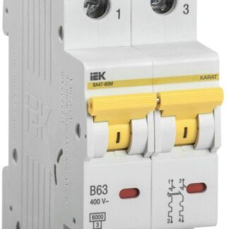 Выключатель автоматический модульный 2п B 6А 6кА ВА47-60M KARAT IEK MVA31-2-006-B