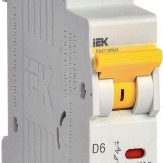 Выключатель автоматический модульный 1п D 6А 6кА ВА47-60МА без тепл. расцеп. KARAT IEK MVA33-1-006-D