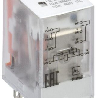 Реле интерфейсное ORM-1 2C 220В AC с LED и тест. кнопкой ONI ORM-1-2C-AC220V-L-B