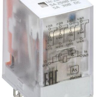 Реле интерфейсное ORM-1 4C 220В AC с LED и тест. кнопкой ONI ORM-1-4C-AC220V-L-B