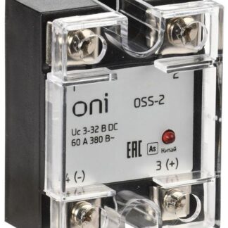 Реле твердотельное OSS-2 60А 380В AC 3-32В DC ONI OSS-2-3-60-B