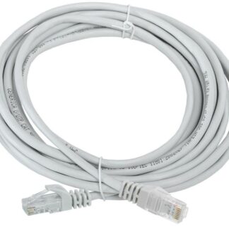 Патч-корд кат.5E UTP 5м сер. GENERICA PC01-C5EU-5M-G