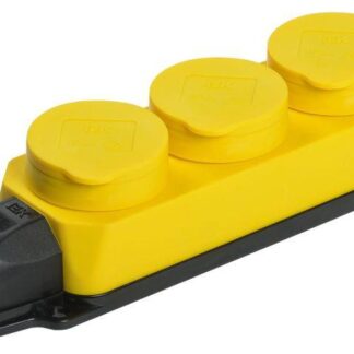 Колодка 3-м ОМЕГА РБ33-1-0м IP44 каучук желт. IEK PKR61-016-2-K05