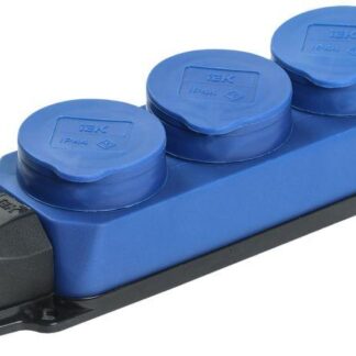 Колодка 3-м ОМЕГА РБ33-1-0м IP44 каучук син. IEK PKR61-016-2-K07