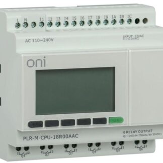 Контроллер программируемый логический (микро ПЛК) PLR-M. CPU DI12/DO06 220В AC ONI PLR-M-CPU-18R00AAC