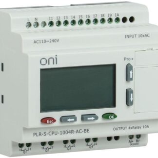 Реле логическое PLR-S. CPU1004(R) 220В AC с экраном ONI PLR-S-CPU-1004R-AC-BE