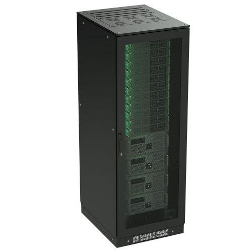 Шкаф напольный 42U 600х800 двери перфорир./перфорир. укомплектован вводом и заглушками RAL 9005 DKC R5IT4268PFB