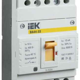 Выключатель автоматический 3п 63А 15кА ВА44 33 IEK SVA4410-3-0063