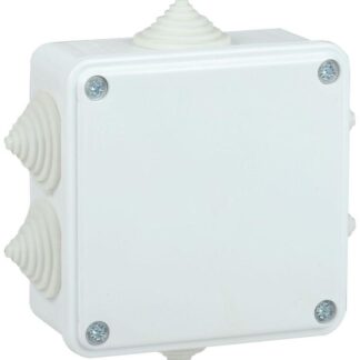 Коробка распаячная ОП КМ 100х100х45 IP44 6 вводов бел. IEK UKO11-100-100-045-K01-44