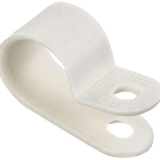 Скоба крепежная 12мм нейлон. бел. (уп.50шт) IEK USK11-12-050-K01