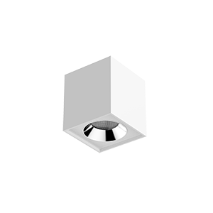 Светильник светодиодный DL-02 Cube 12Вт 3000К 100х110 35град. накладной матов. бел. RAL9010 VARTON V1-R0-00360-20000-...