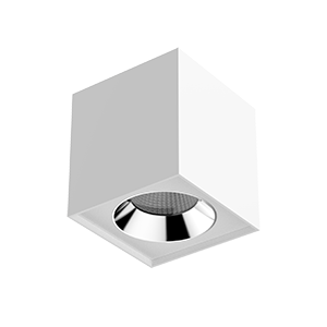 Светильник светодиодный DL-02 Cube 36Вт 3000К 150х160 35град. накладной матов. бел. RAL9010 VARTON V1-R0-00360-20000-...
