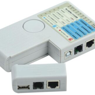 Тестер для витой пары 4в1 RJ45/RJ11/BNC/USB с элем. пит. ITK WH3468