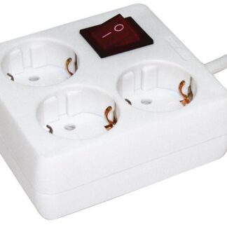 Удлинитель 3х3м с заземл. 16А IP20 У-С03К 2P+PE 250В 3х1 с выкл. IEK WYP30-16-03-03-ZK-N