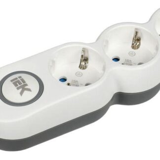 Удлинитель 3х3м с заземл. 16А IP20 Uno У03В 2P+PE 250В 3х1.5 IEK WYP53-16-03-03-ZK