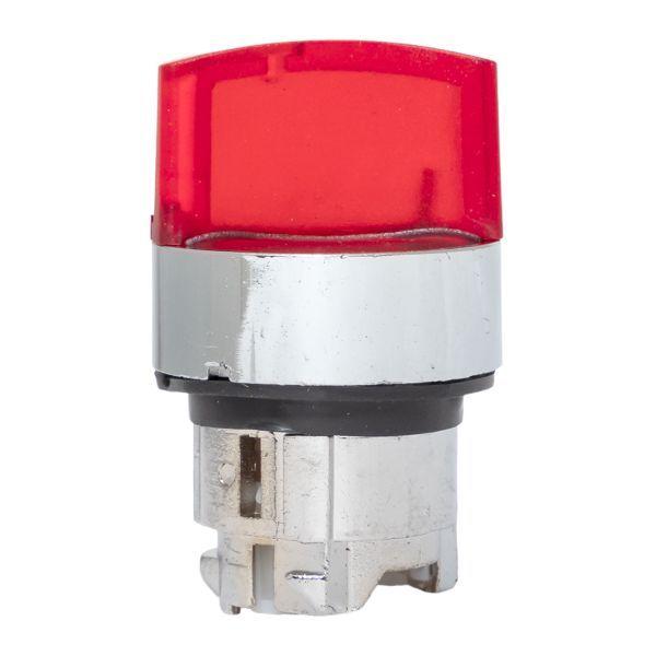 Механизм переключателя исполнительный ХB4 красн. на 2 положения возвратный без фиксации с подсветкой с короткой ручко...