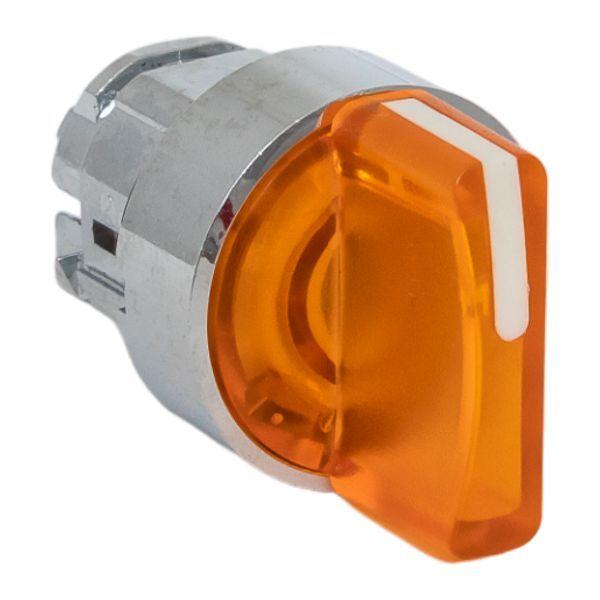 Механизм переключателя исполнительный ХB4 желт. на 3 положения возвратный без фиксации с подсветкой с короткой ручкой...