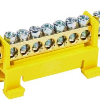 Шина PE "земля" на DIN-изол. "Стойка" ШНИ-6х9-14-С-Ж IEK YNN10-69-14P-K05