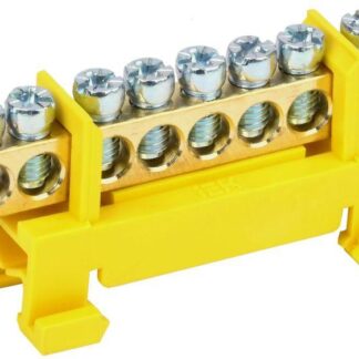 Шина PE "земля" на DIN-изол. "Стойка" ШНИ-6х9-8-С-Ж IEK YNN10-69-8P-K05