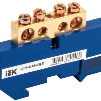 Шина нулевая на DIN-изол. ШНИ-8х12-4-Д-С IEK YNN10-812-4D-K07