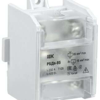 Блок распределительный проходной РБДп-95 232/100А DIN 1х95-4х16кв.мм IEK YRB30-1-232