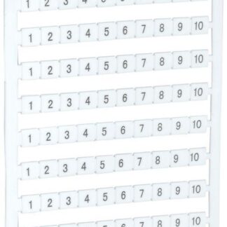 Маркер для КВИ-4/16кв.мм с нумерацией № 1-10 IEK YZN30M-004-K00-10