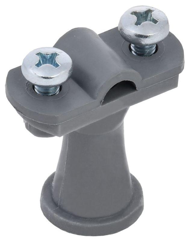 Держатель проводника кругл. 6-10мм H38мм пластик сер. IEK ZDP80-60-1-68-038