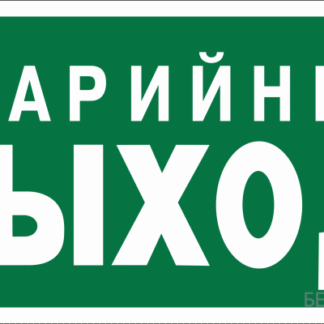 Знак безопасности BL-3015B.E23 "Аварийный выход" Белый свет a14596