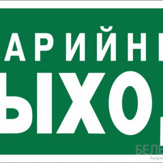 Знак безопасности BL-2010B.E23 "Аварийный выход" Белый свет a15042