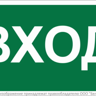 Знак безопасности BL-3015B.N04 "Вход" Белый свет a17863