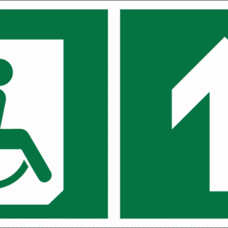 Знак безопасности BL-3015B E69 "Символ доступности для инвалидов прямо" Нестандартный Белый свет a18351