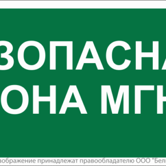 Знак безопасности BL-3517.E68"Безопасная зона для МГН" Белый свет a18614