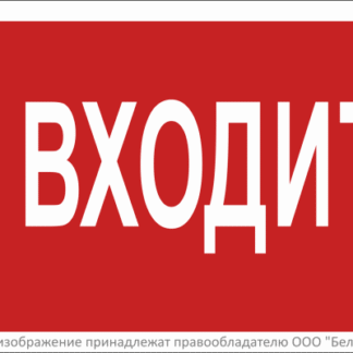 Знак безопасности BL-3015B.EC07 "Не входить!" Белый свет a19649